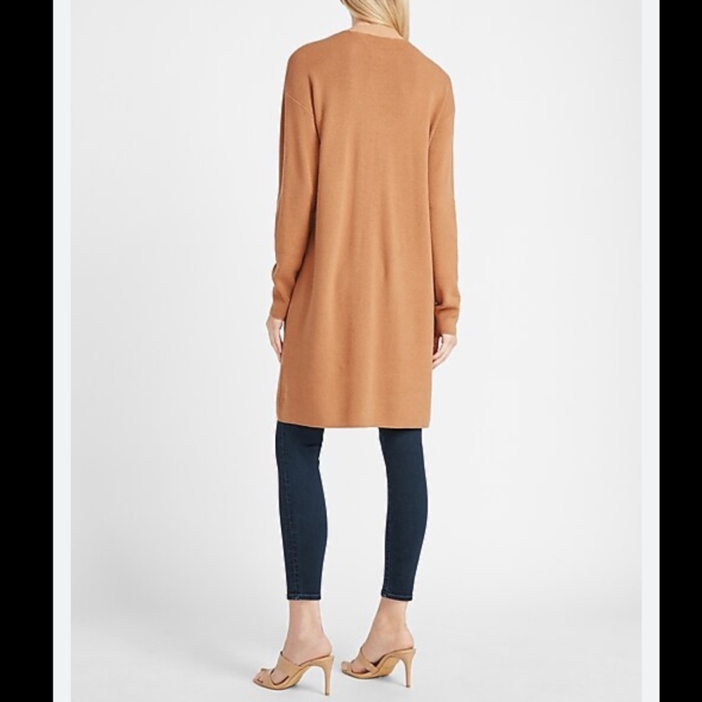 Express Ribbed Patch Pocket Cardigan Sweater - image 4